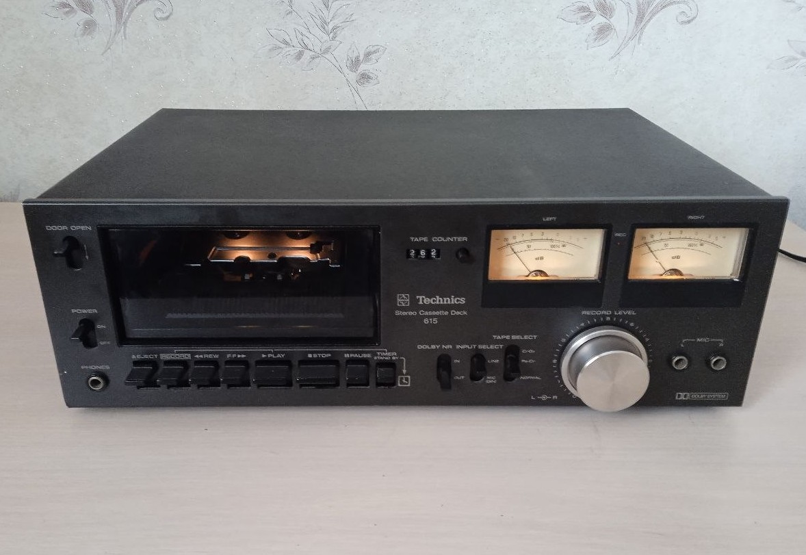 Technics Stereo Cassette Deck 615 после ремонта